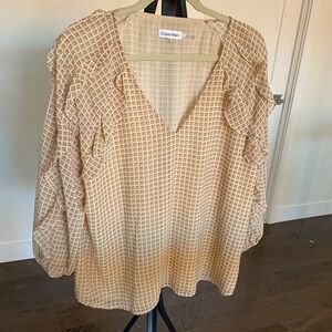 Calvin Klein ruffled top